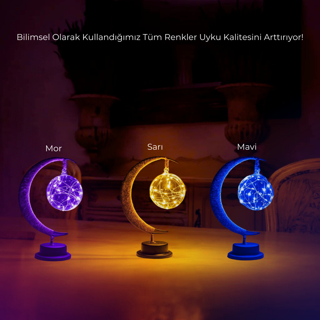 Ağaç Evrenim™ Büyülü Ay Yıldızı Lambası