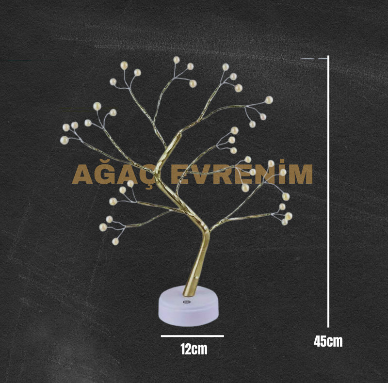 Ağaç Evrenim™ Yuavarlak Ledli Dekorasyon Ağacı